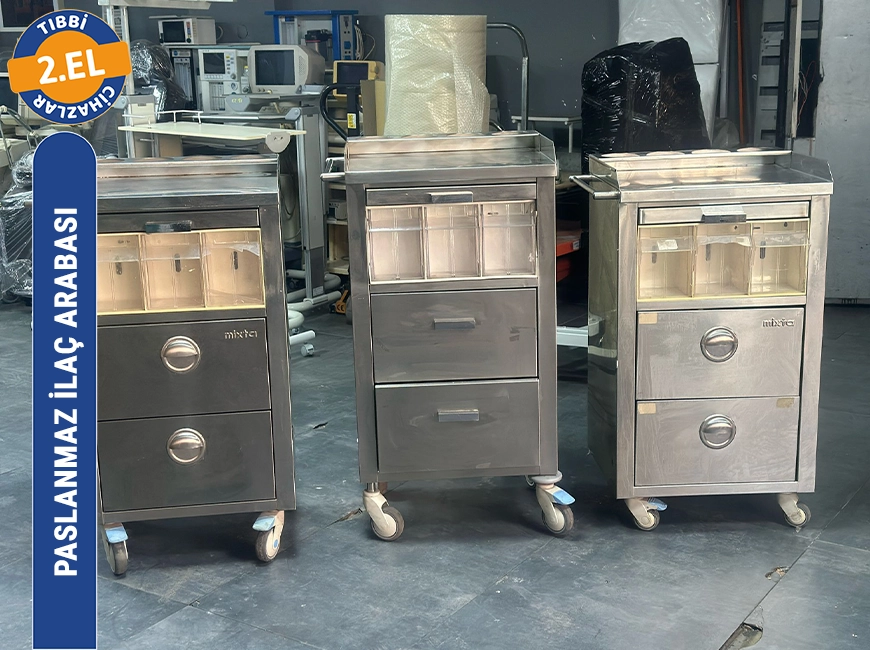 2.El Paslanmaz İlaç Arabası